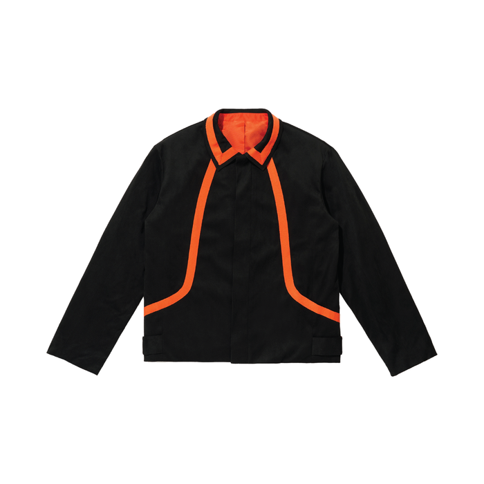 Orange n Black Suede Jacket